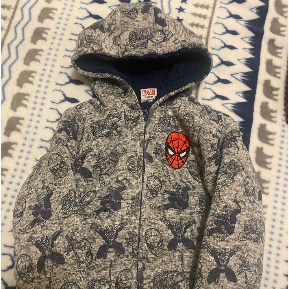 Children’s Spider-Man coat. Super cute, super warm. Kids size 6